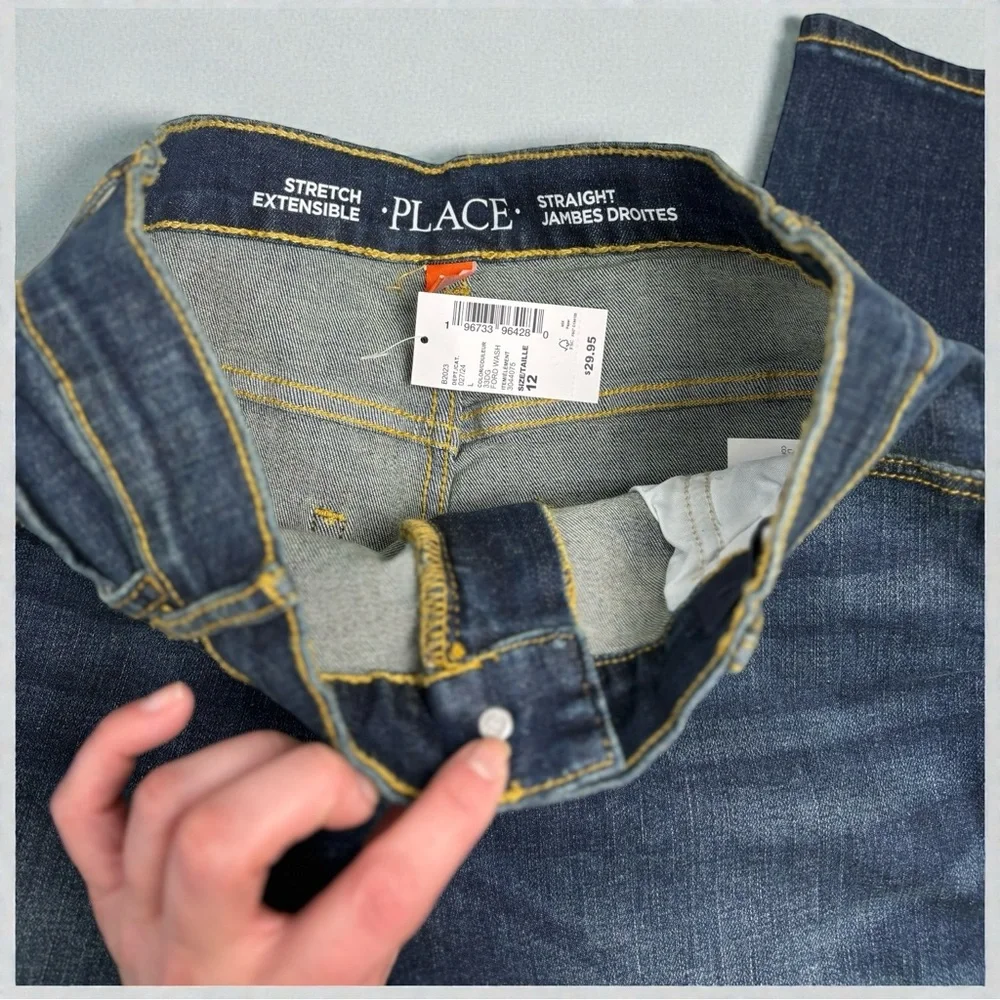 💙 The Children’s Place Straight Stretch Jeans – Size 12 (NWT) 💙